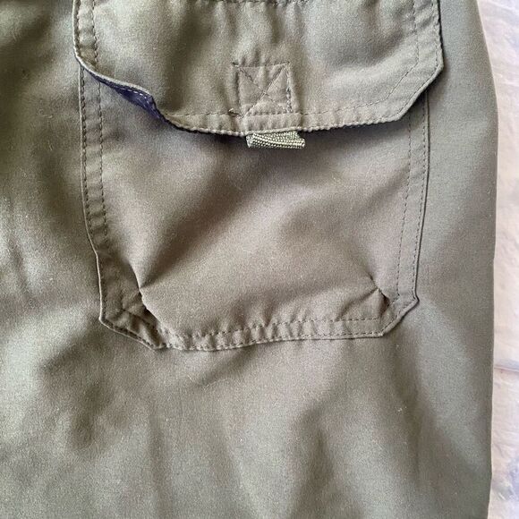 Puritan men XL pull on swim trunks w/elastic drawstring waist olive green - Picture 7 of 10